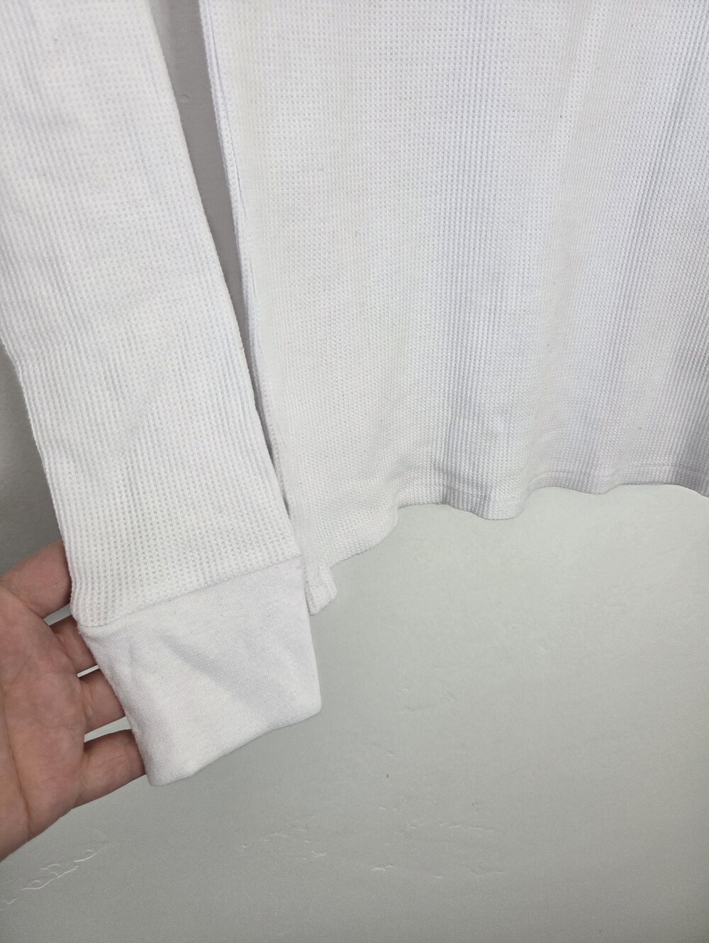 Active Basic White Thermal Shirt Long Sleeve Crew Neckline Base Layer Small - Picture 5 of 8